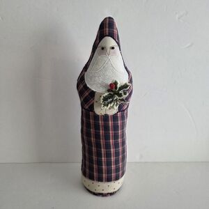 Plaid Santa Claus Holiday Decor